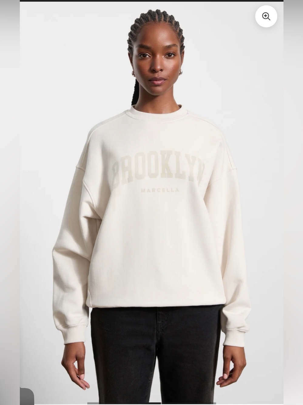 BROOKLYN' Crewneck Sweatshirt Marcella size medium NWT
